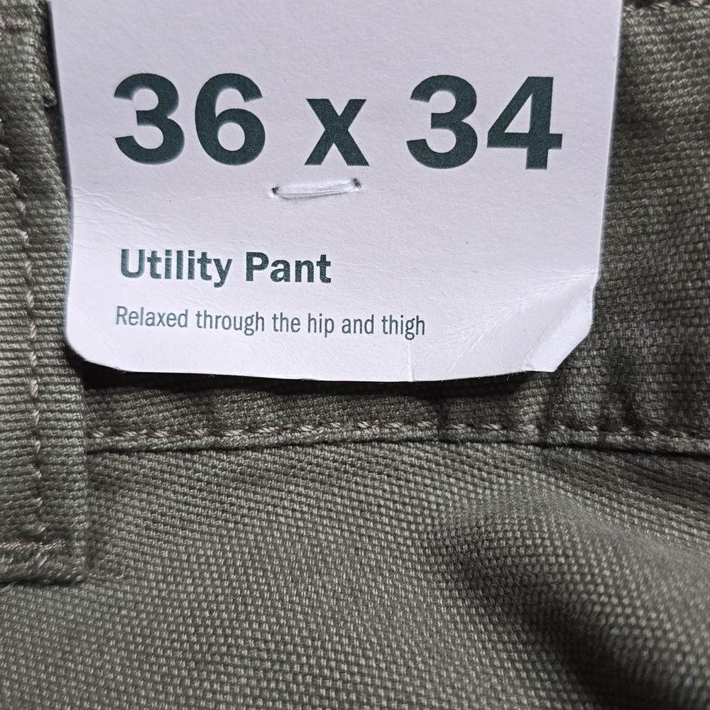 1328 NWT Alpine Design Men's Utility Pant Vintage Olive 36x34 - Picture 8 of 8